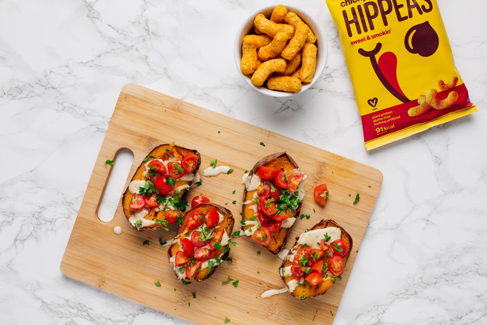 Mediterranean Baked Sweet Potatoes